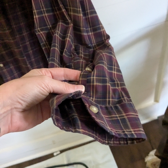 Men's Ralph Lauren Burgundy Plaid Size XL - Picture 3 of 5
